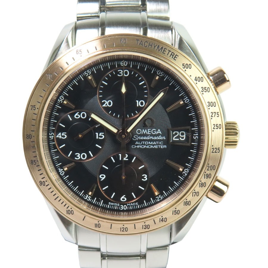 OMEGA Speedmaster Date Automatic Men's Wristwatch 323.21.40.40.01.001: OMEGA Speedmaster Date Automatic Men's Wristwatch 323.21.40.40.01.001 This is an OMEGA Speedmaster Date Automatic men's wristwatch, model 323.21.40.40.01.001. Crafted in Switzerland, this pre-owned ti