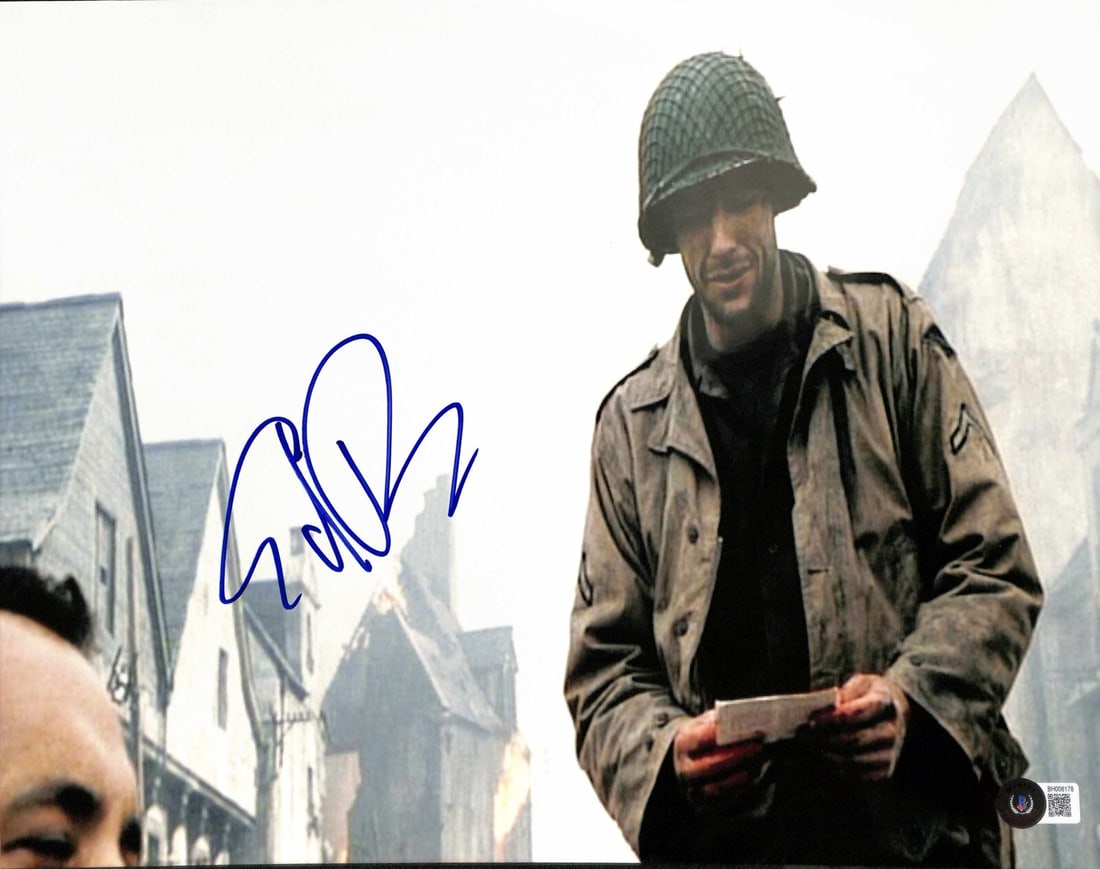 Ed Burns Signed 11x14 Private Reiben Photograph Beckett Certified: Ed Burns Signed 11x14 Private Reiben Photograph Beckett Certified This is an autographed 11x14 photograph of Ed Burns, who portrayed "Private Reiben" in the acclaimed film Saving Private Ryan. The pho