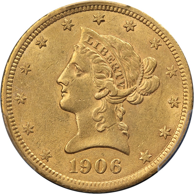 1906-D Liberty Head $10 Gold PCGS AU53 (1 of 4)