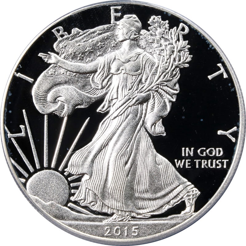 2015-W Silver American Eagle $1 PR70 PCGS Mercanti Signed (1 of 4)