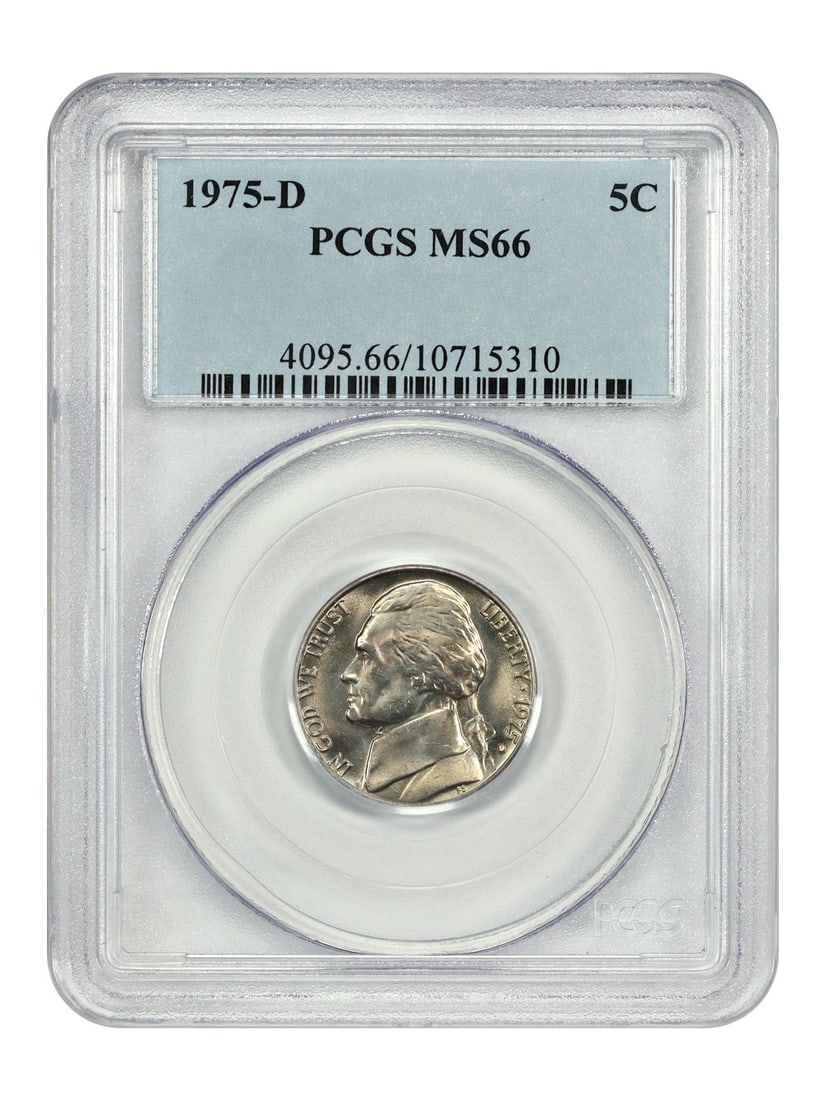 PCGS MS66 1975-D Jefferson Nickel 5C Uncirculated (1 of 4)