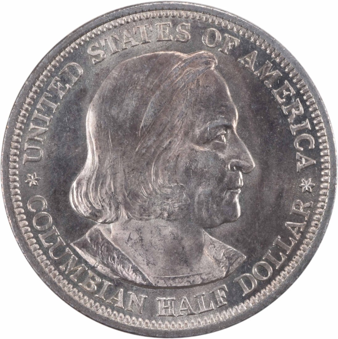 1892 Columbian Commemorative Silver Half Dollar Choice BU Uncertified: 1892 Columbian Commemorative Silver Half Dollar Choice BU Uncertified This 1892 Columbian Commemorative Silver Half Dollar is an uncirculated coin graded as Choice BU. Struck in silver, it commemorate