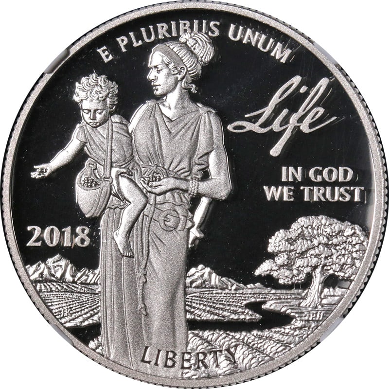 NGC PF70 Ultra Cameo 2018-W Platinum Eagle Life Brown Label Coin (1 of 4)