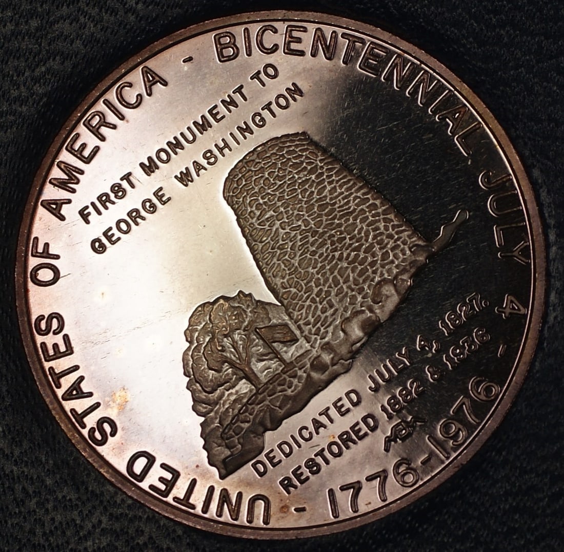Silver Proof Bicentennial Medal Fort Frederick Fort Washington Maryland 1976 (1 of 6)
