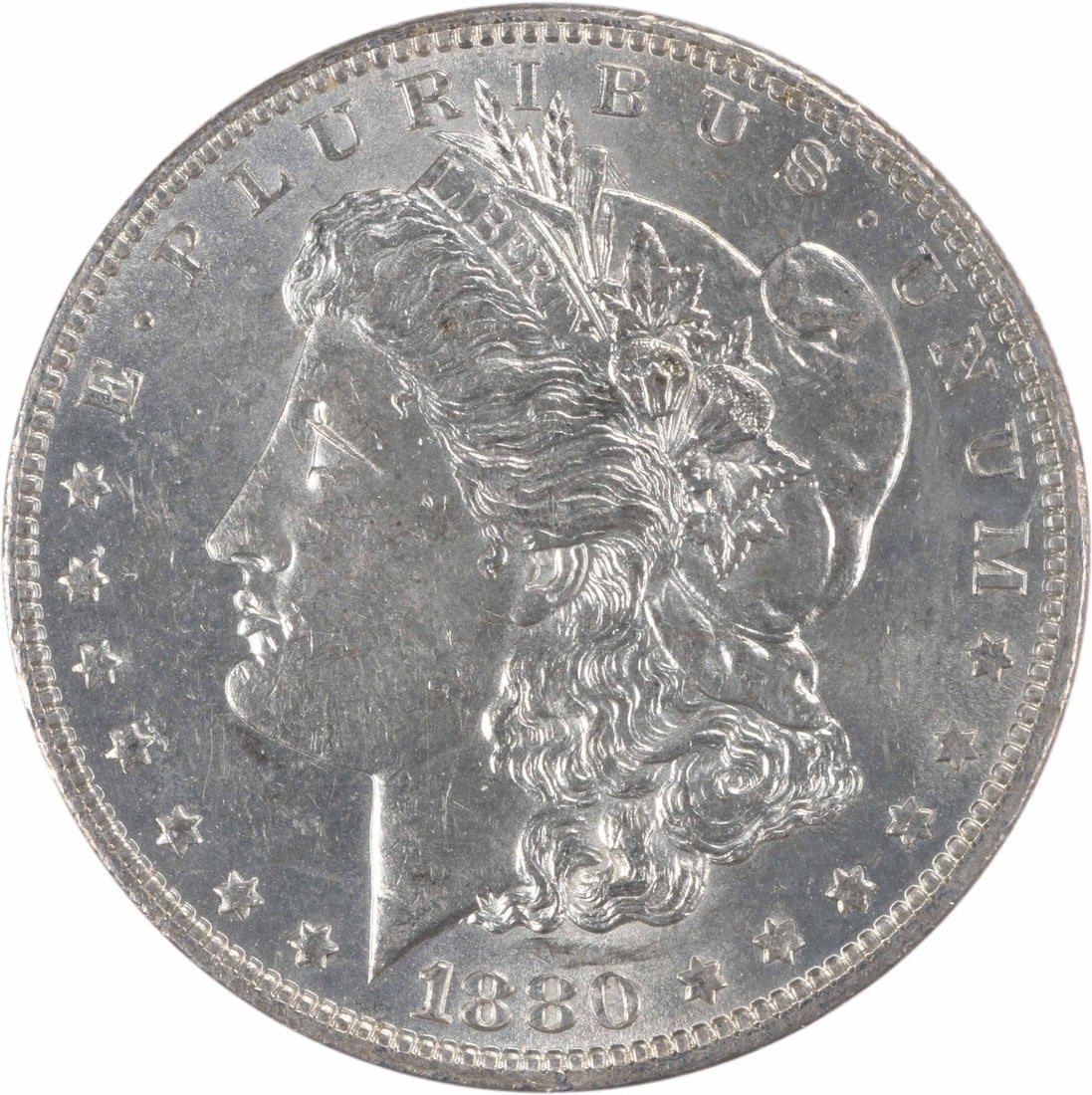 Choice BU 1880 O Silver Morgan Dollar Uncertified Uncirculated Coin: Choice BU 1880 O Silver Morgan Dollar Uncertified Uncirculated Coin This is an 1880-O Morgan Silver Dollar from the United States, featuring a Choice Brilliant Uncirculated (BU) grade. The coin is com