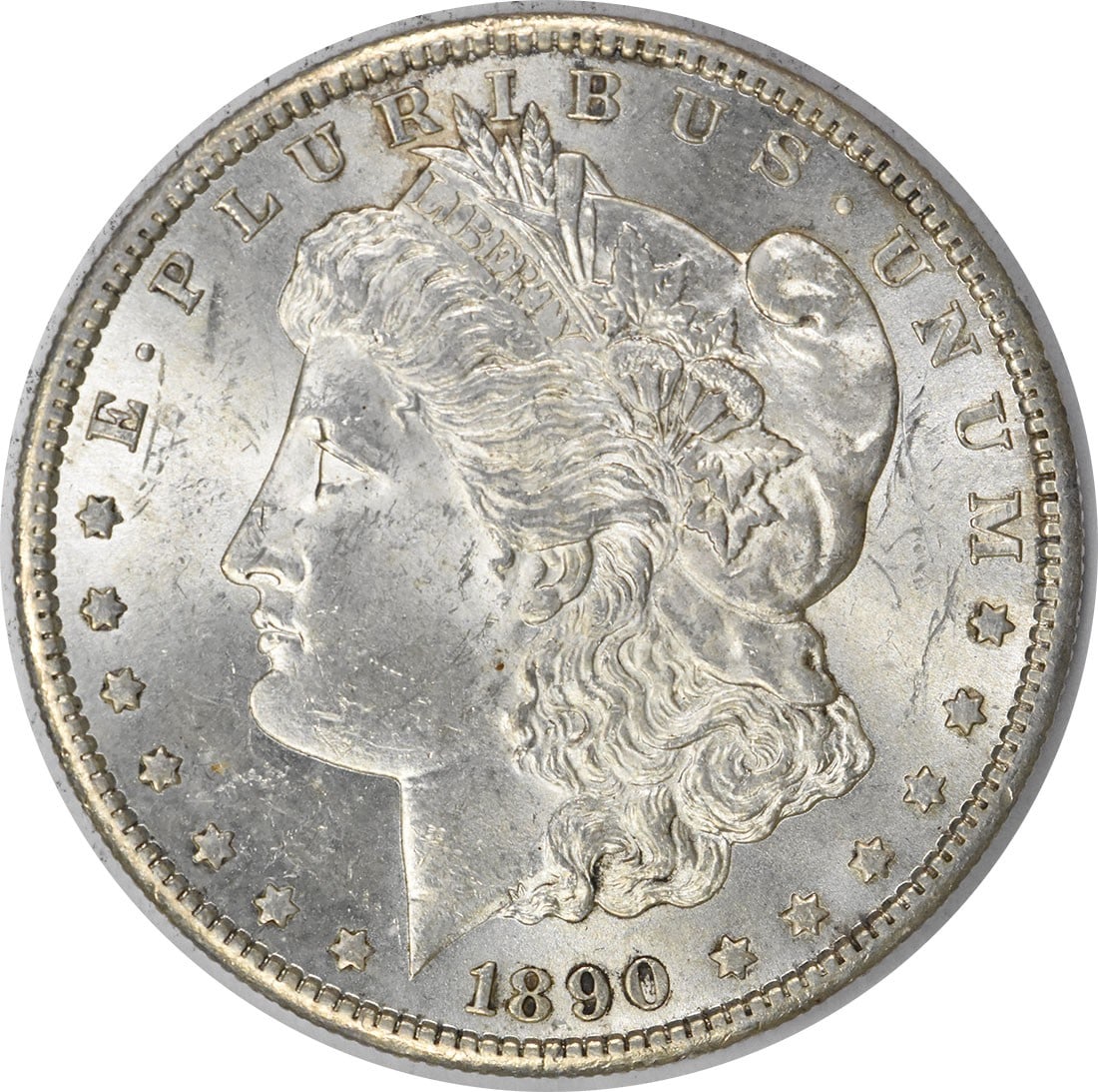 Uncirculated 1890 S Morgan Dollar Silver Coin BU San Francisco Mint: Uncirculated 1890 S Morgan Dollar Silver Coin BU San Francisco Mint This is an uncirculated 1890-S Morgan Silver Dollar from the United States, featuring brilliant uncirculated (BU) condition. The coi