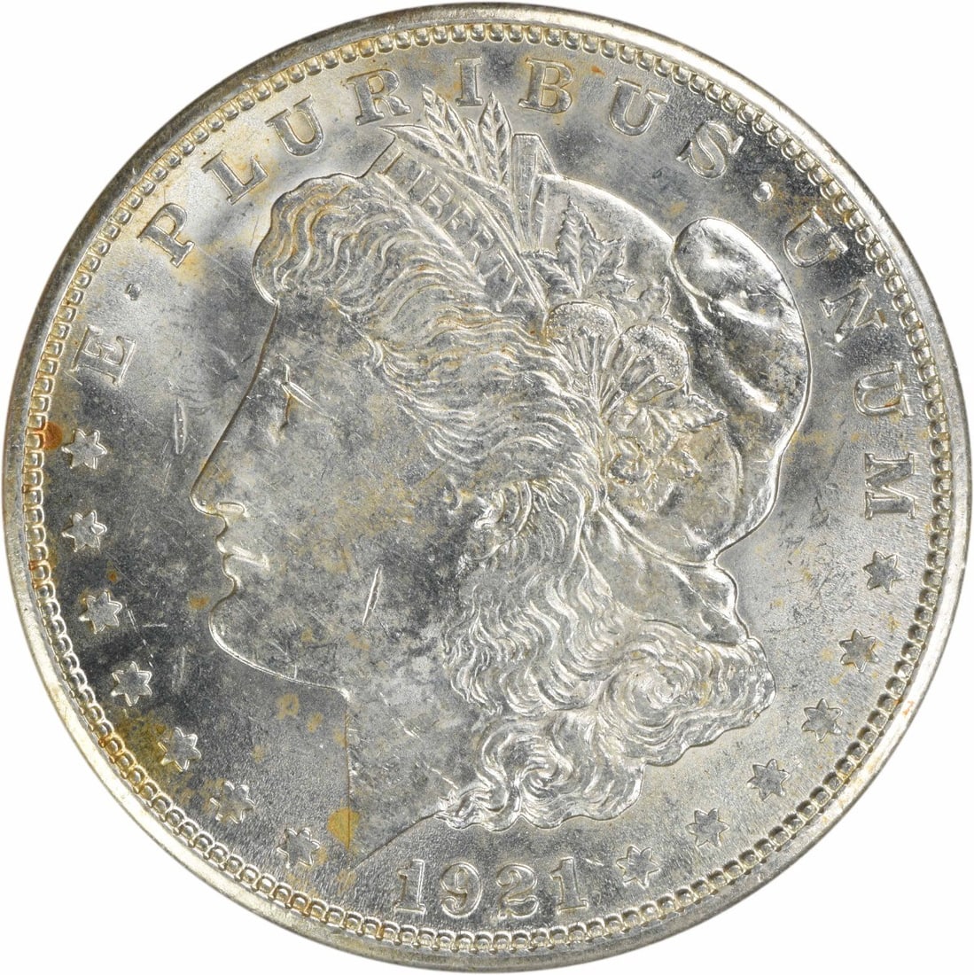 Uncirculated 1921 San Francisco Morgan Silver Dollar BU Grade Uncertified: Uncirculated 1921 San Francisco Morgan Silver Dollar BU Grade Uncertified This is a 1921-S Morgan Silver Dollar from the United States, featuring uncirculated condition and a Brilliant Uncirculated (B