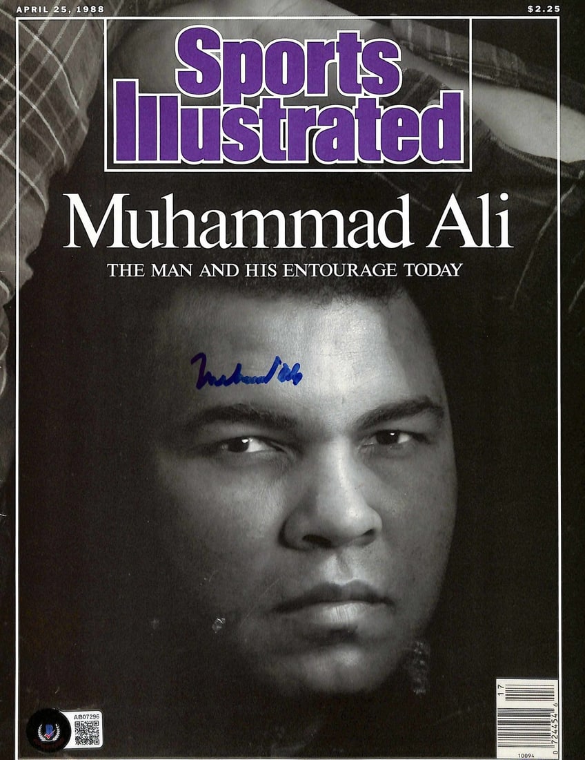 Muhammad Ali autographed April 25 1988 Sports Illustrated cover Beckett LOA (1 of 1)