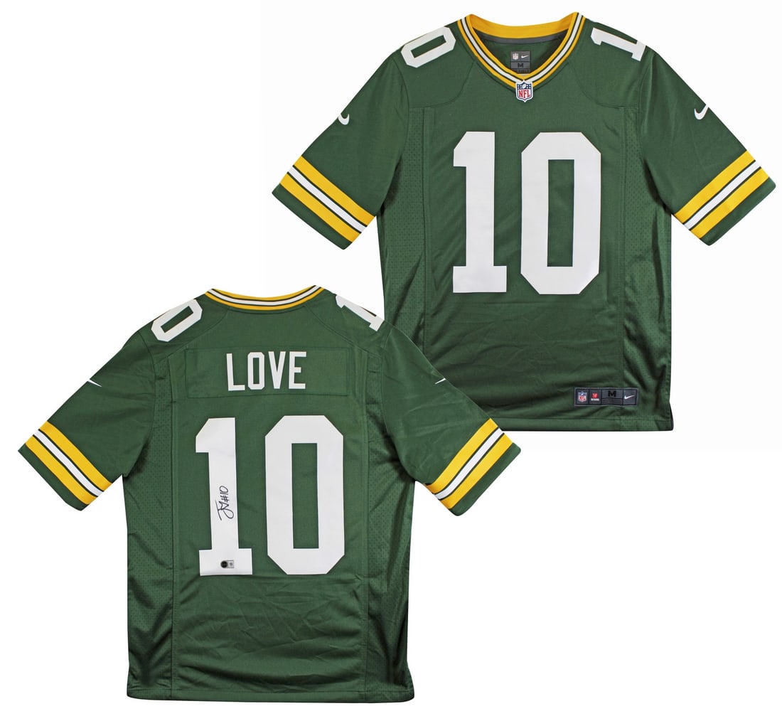 Jordan Love signed Nike Limited jersey Green Bay Packers BAS witnessed: Jordan Love signed Nike Limited jersey Green Bay Packers BAS witnessed Autographed Green Nike Limited jersey personally signed by Jordan Love of the Green Bay Packers. It is an original item from the 