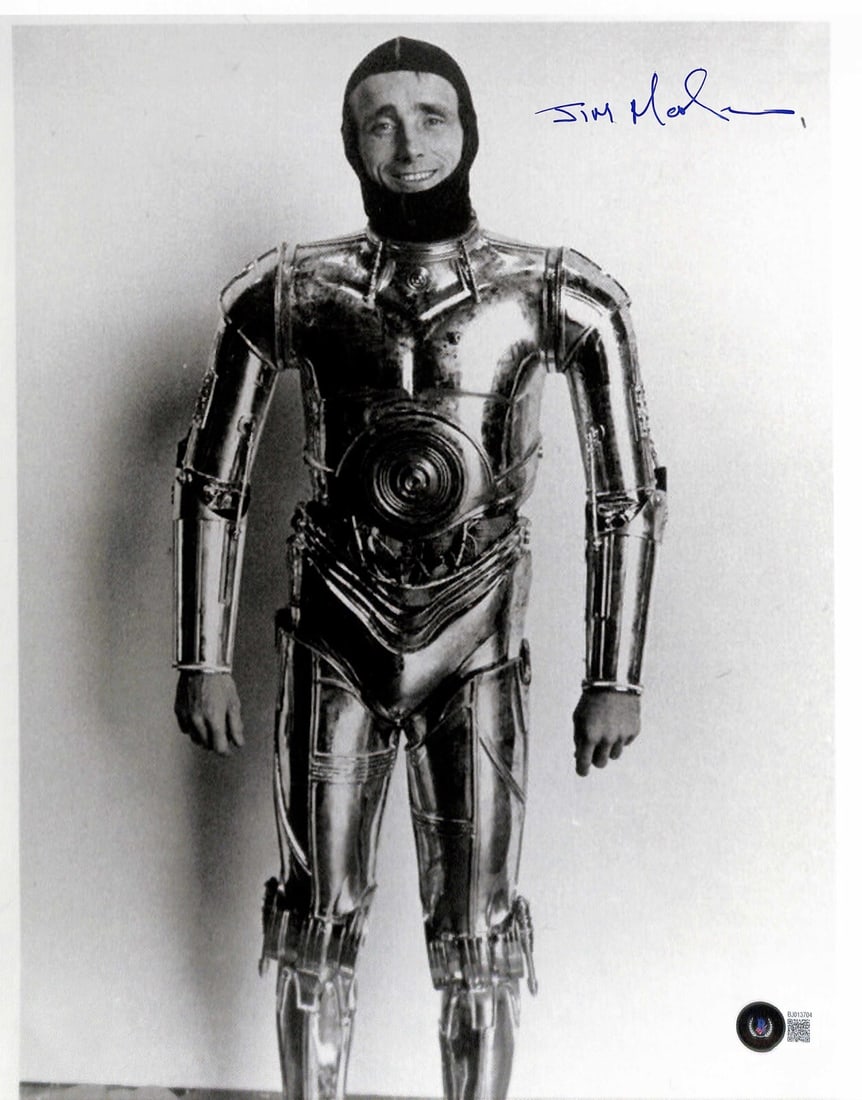 11x14 C-3PO Photograph Autographed by Jim Marlow Beckett Authenticated (1 of 1)