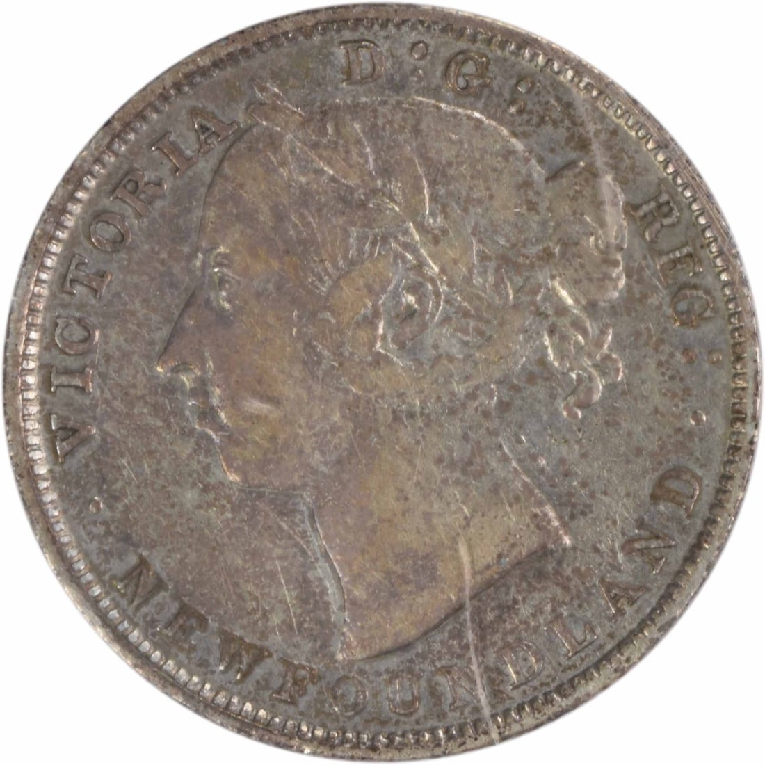 ICCS F Graded 1899 Newfoundland 20 Cent Coin KM4 Small 9s: ICCS F Graded 1899 Newfoundland 20 Cent Coin KM4 Small 9s This 1899 Newfoundland 20 Cents coin features the small 9's variety and is graded F (Fine) by ICCS. Issued in Canada, this pre-owned coin is c