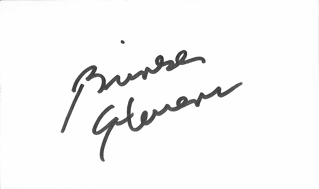 Beckett Certified Brinke Stevens autograph on 3x5 index card: Beckett Certified Brinke Stevens autograph on 3x5 index card This 3x5 index card features the authentic hand signature of actress Brinke Stevens, a well-known figure in cult and horror films. The auto