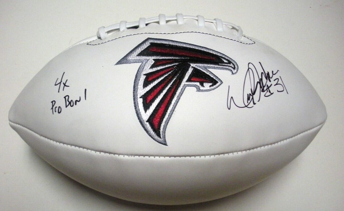 Signed William Andrews Atlanta Falcons Football With COA 4-Time Pro Bowl (1 of 1)