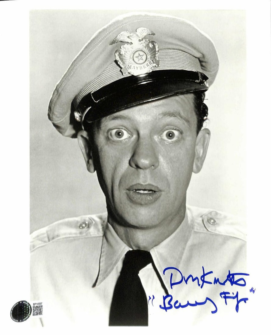 Beckett Certified Don Knotts Barney Fife Signed 8x10 Photo (1 of 1)