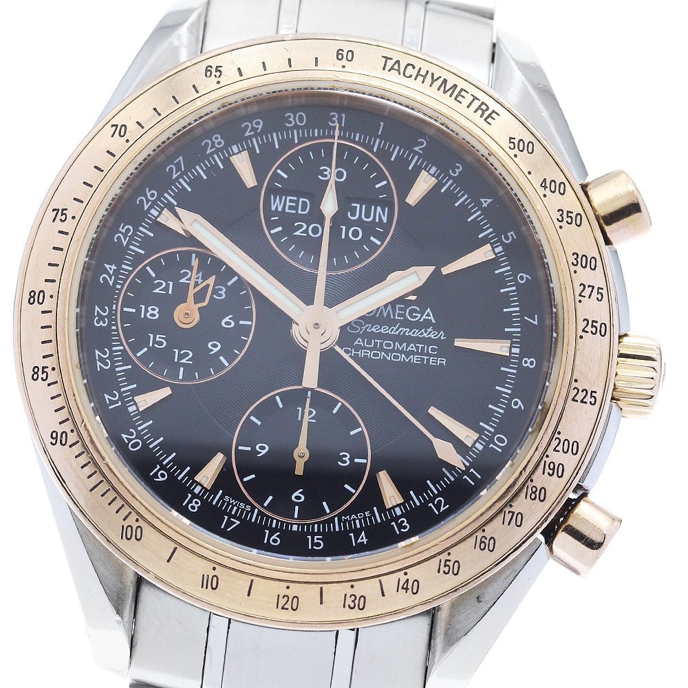 Omega Speedmaster Triple Calendar Automatic Wristwatch PG Bezel (1 of 6)