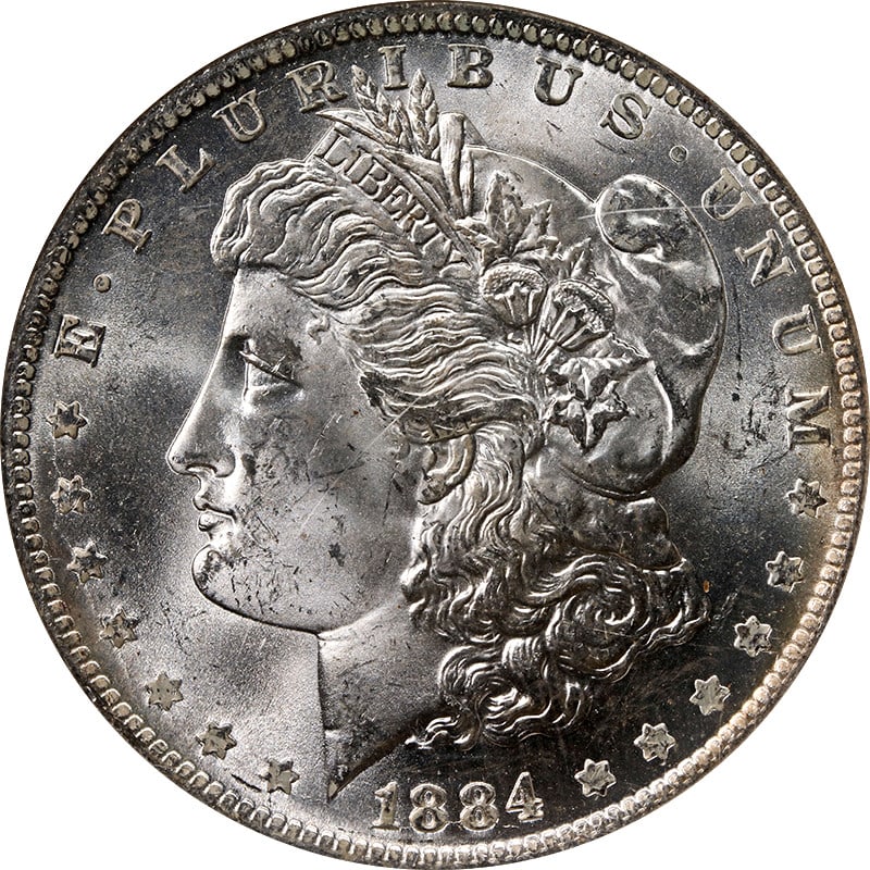 NGC MS65 1884-O Morgan Dollar with Light Toning (1 of 4)
