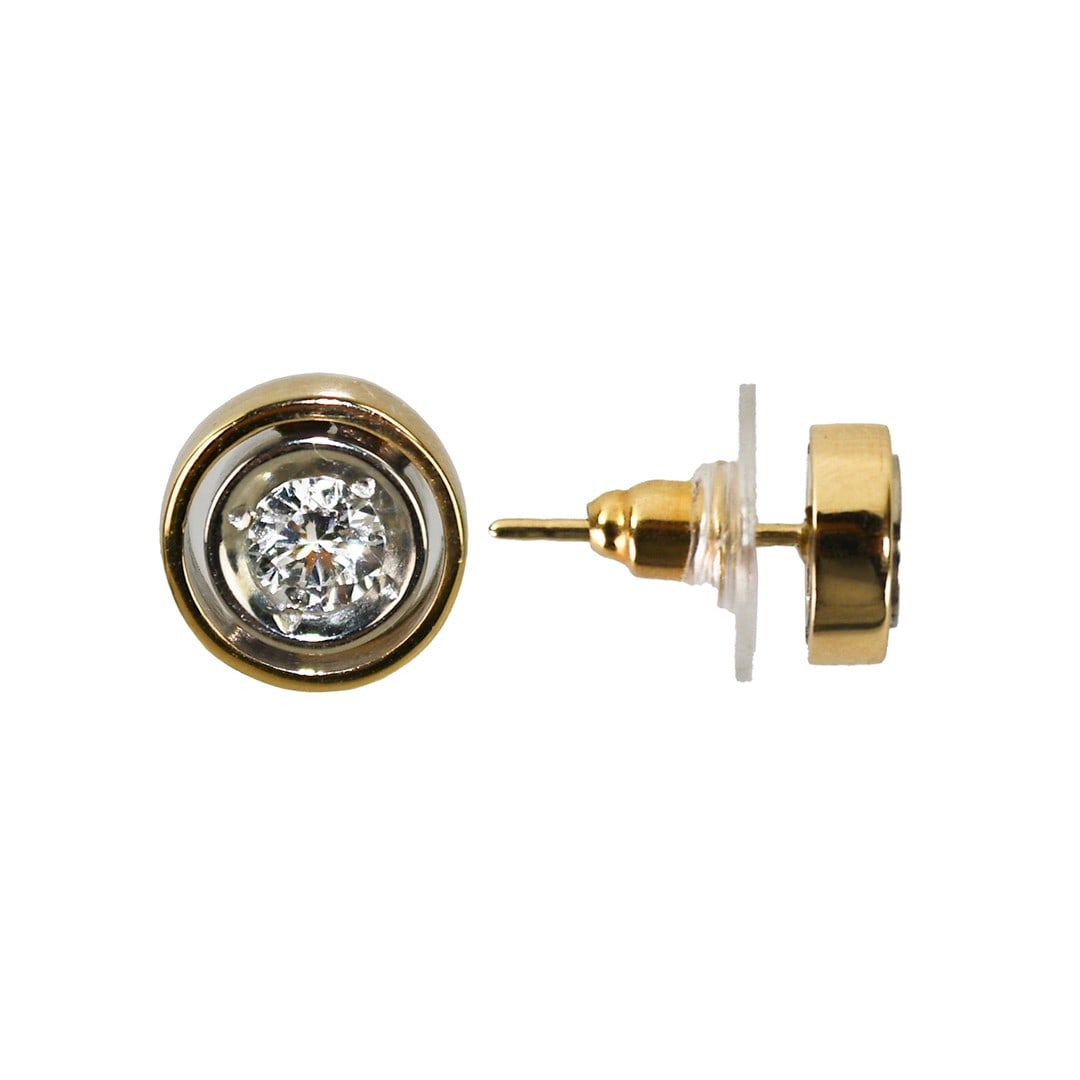 Vintage 14K Yellow Gold Diamond Stud Earrings 0.30ct: Vintage 14K Yellow Gold Diamond Stud Earrings 0.30ct These vintage stud earrings feature round brilliant-cut natural diamonds set in 14k yellow gold. The diamonds have a total carat weight of 0.30, wi
