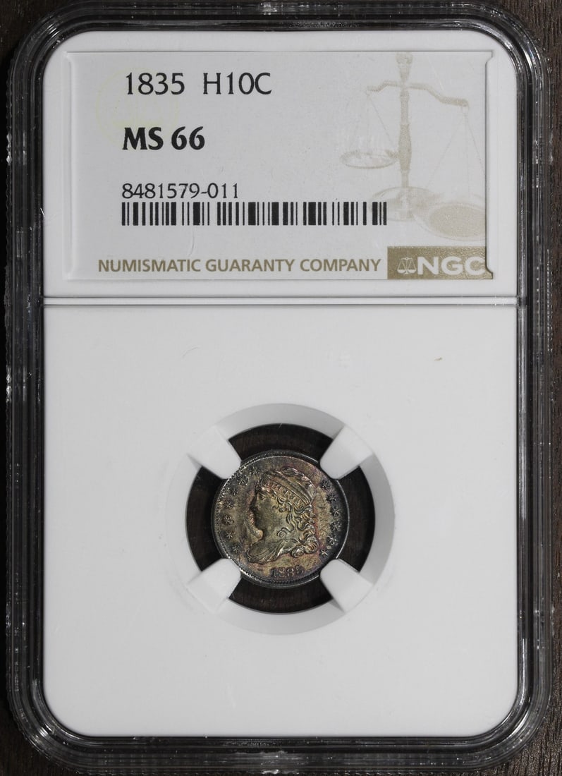 NGC MS66 1835 Capped Bust Silver Half Dime H10C (1 of 4)