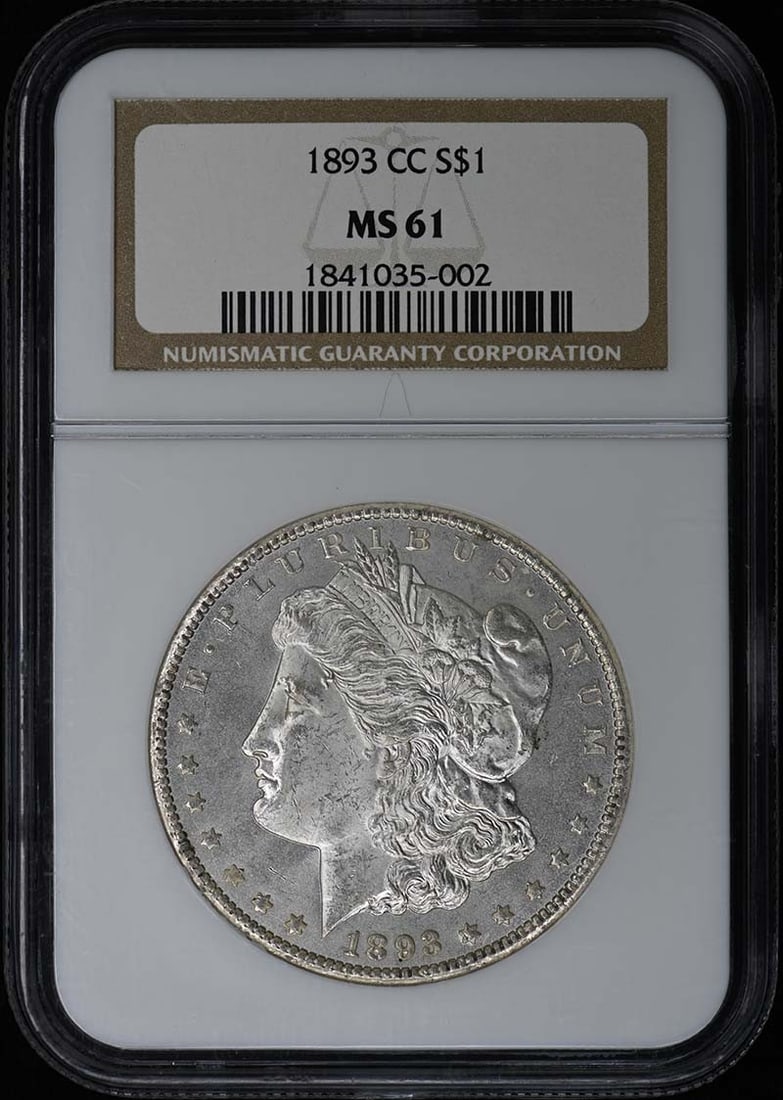 NGC MS61 1893 Carson City Morgan Dollar: NGC MS61 1893 Carson City Morgan Dollar This is an 1893 Morgan Dollar from the Carson City Mint, certified by NGC with a grade of MS61. The coin is uncirculated and originates from the United States. 