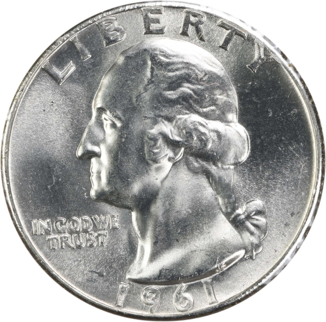 1961 Silver Washington Quarter Type B FS-901 Choice BU Uncertified (1 of 2)