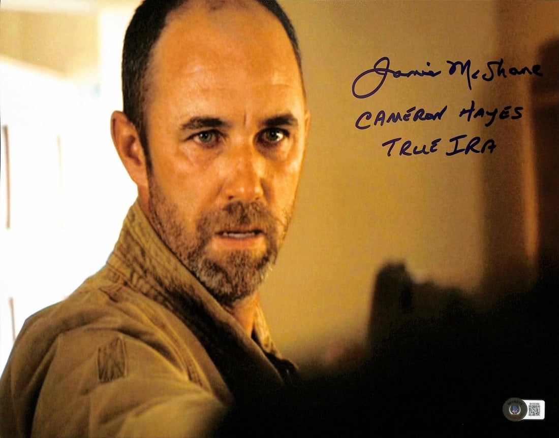 Beckett Certified Jamie McShane Sons of Anarchy 11x14 Signed Photo: Beckett Certified Jamie McShane Sons of Anarchy 11x14 Signed Photo This is an 11x14 photograph featuring Jamie McShane as Cameron Hayes from the television series Sons of Anarchy. The photo is hand-si
