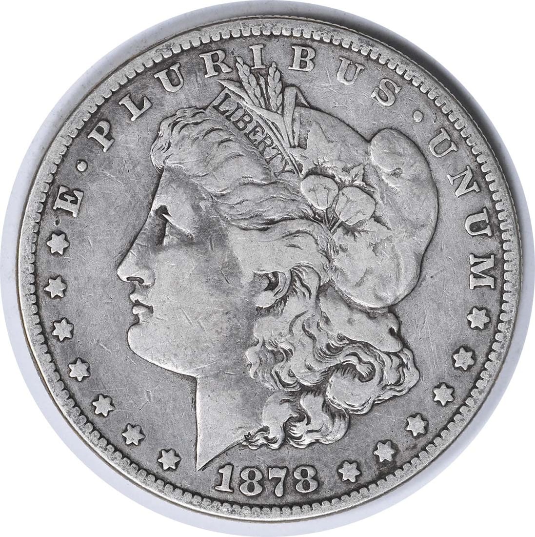 1878-S VAM 56 Morgan Dollar Long Arrow Shaft Uncertified Coin: 1878-S VAM 56 Morgan Dollar Long Arrow Shaft Uncertified Coin This 1878-S VAM 56 Morgan Dollar features the long arrow shaft design and is graded as VF (Very Fine). Minted in San Francisco, this coin 