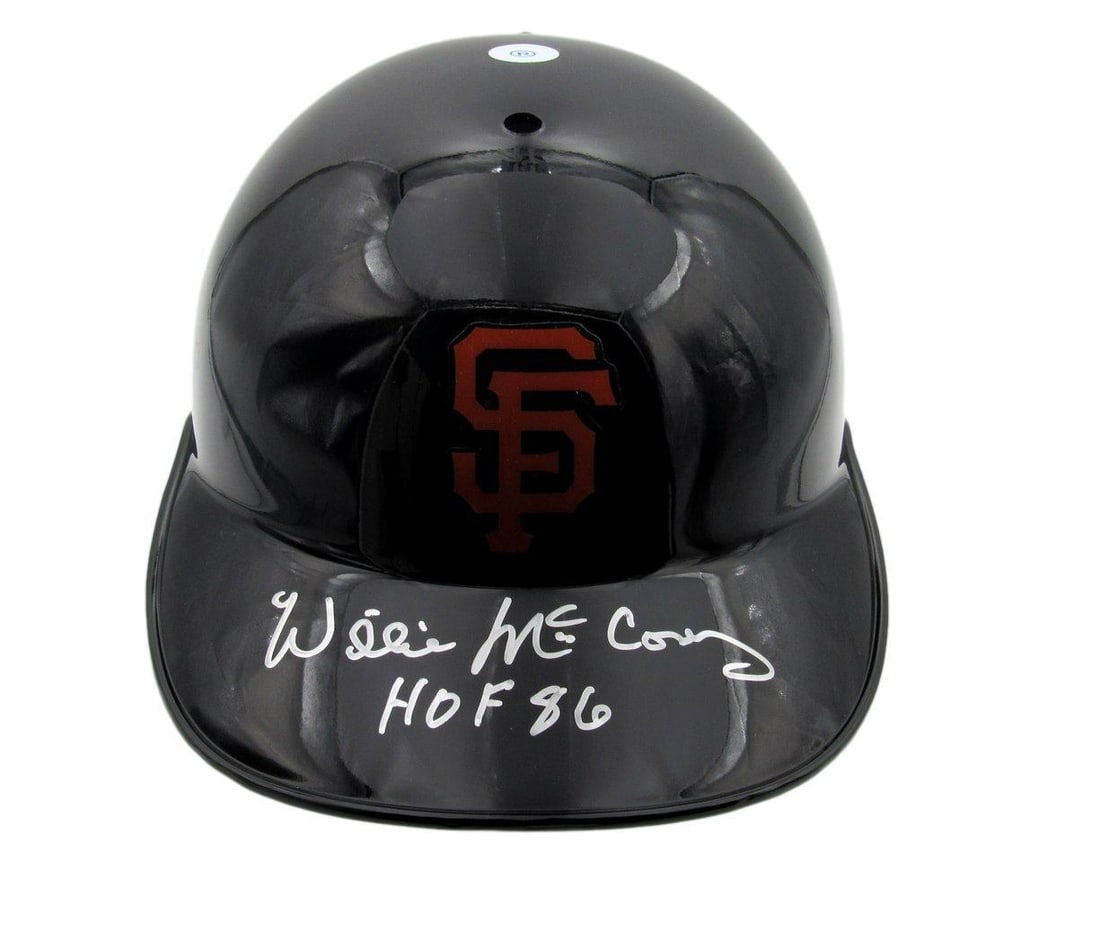 Signed Willie McCovey Giants helmet HOF 86 TriStar authenticated (1 of 7)