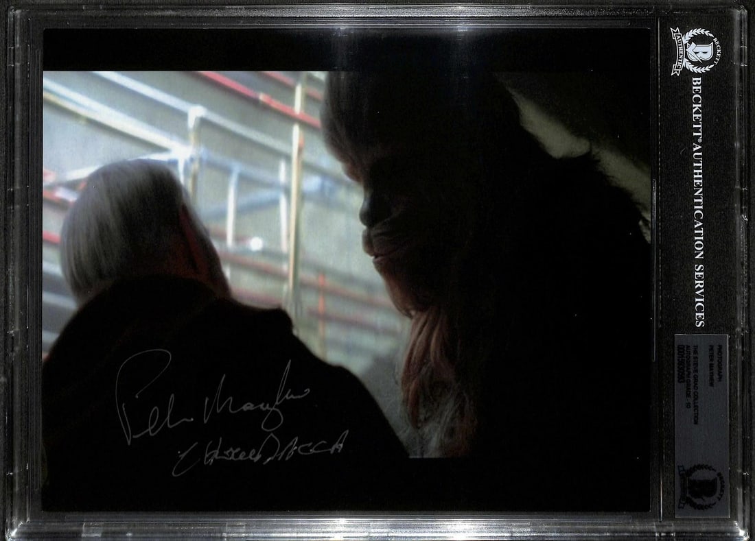 Beckett Certified Peter Mayhew Chewbacca Signed 8x10 Star Wars Photo (1 of 1)
