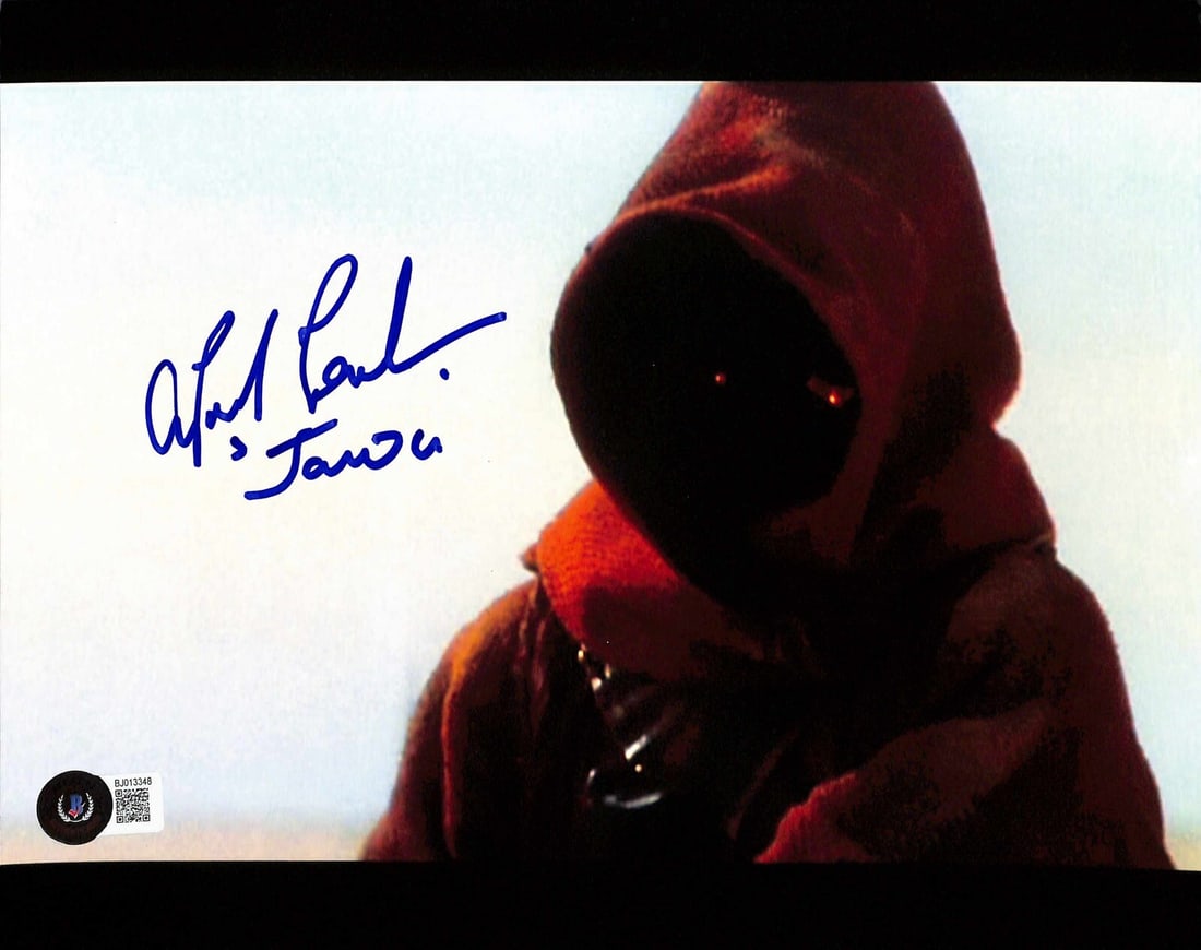 8x10 Photo Signed by April Perkins Jawa in Return of the Jedi Beckett Authenticated: 8x10 Photo Signed by April Perkins Jawa in Return of the Jedi Beckett Authenticated This is an original 8x10 photograph autographed by April Perkins, who portrayed a Jawa in Star Wars: Return of the J