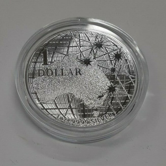 Australia Southern Cross 2020 Silver Dollar Coin One Troy Ounce .9999 Fine: Australia Southern Cross 2020 Silver Dollar Coin One Troy Ounce .9999 Fine This 2020 Australia 1 troy ounce silver dollar coin features .9999 fine silver and showcases the Southern Cross on the revers