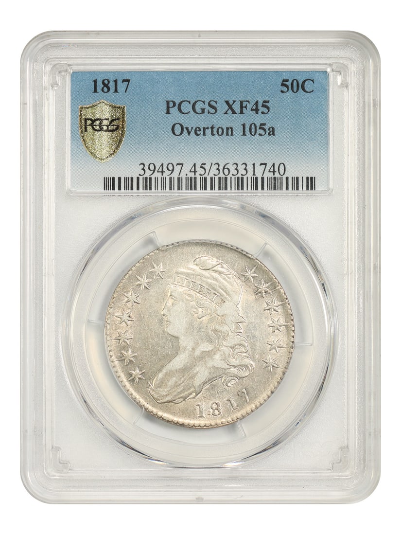 1817 Capped Bust Half Dollar 50C PCGS XF45 Overton-105a (1 of 5)
