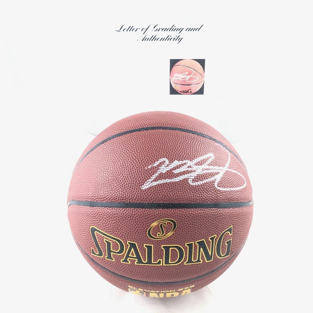 PSA graded LeBron James autograph Spalding Lakers basketball (1 of 5)
