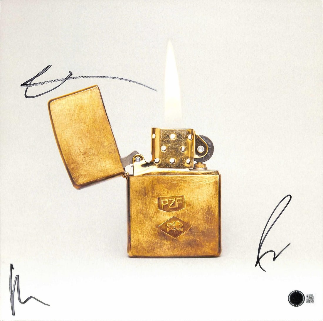 Mumford and Sons Prizefighter album flat signed by 3 Beckett LOA: Mumford and Sons Prizefighter album flat signed by 3 Beckett LOA This Mumford and Sons album flat features the lighter artwork for Prizefighter and is hand-signed by Marcus Mumford, Ben Lovett, and Te