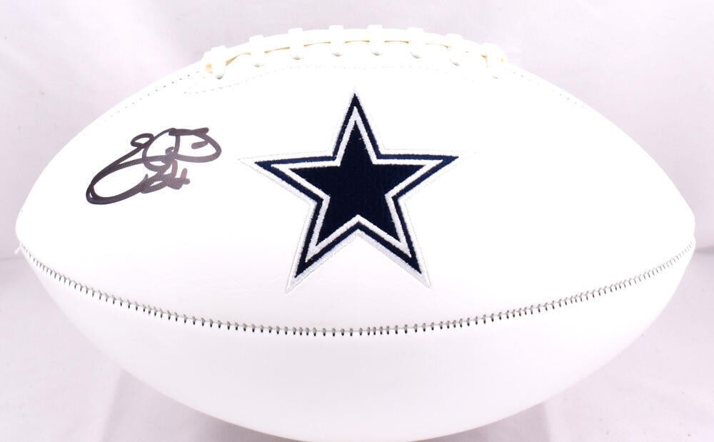 Beckett Authenticated Emmitt Smith Signed Dallas Cowboys Logo Football: Beckett Authenticated Emmitt Smith Signed Dallas Cowboys Logo Football Autographed Dallas Cowboys logo football signed by Emmitt Smith. The item is listed as an original, pre-owned ball from the Unite
