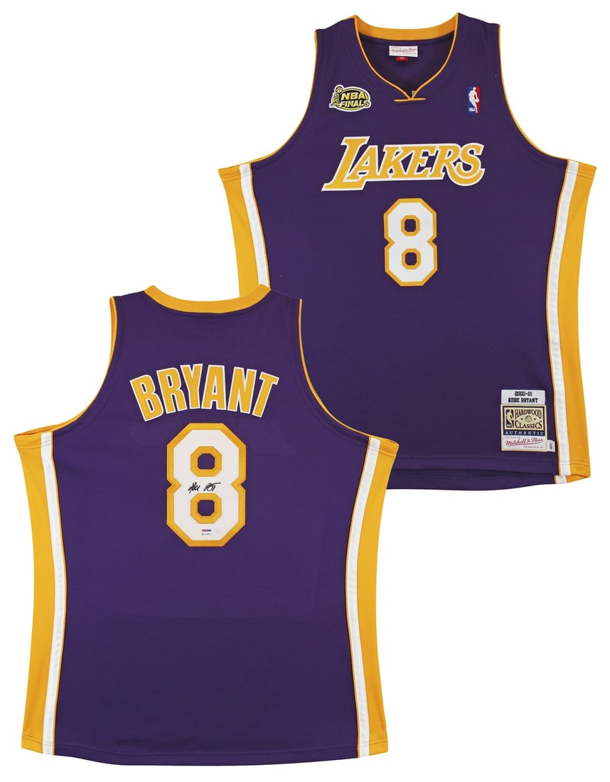 Kobe Bryant Signed Lakers Purple 2000-01 Authentic Jersey PSA Hologram (1 of 6)