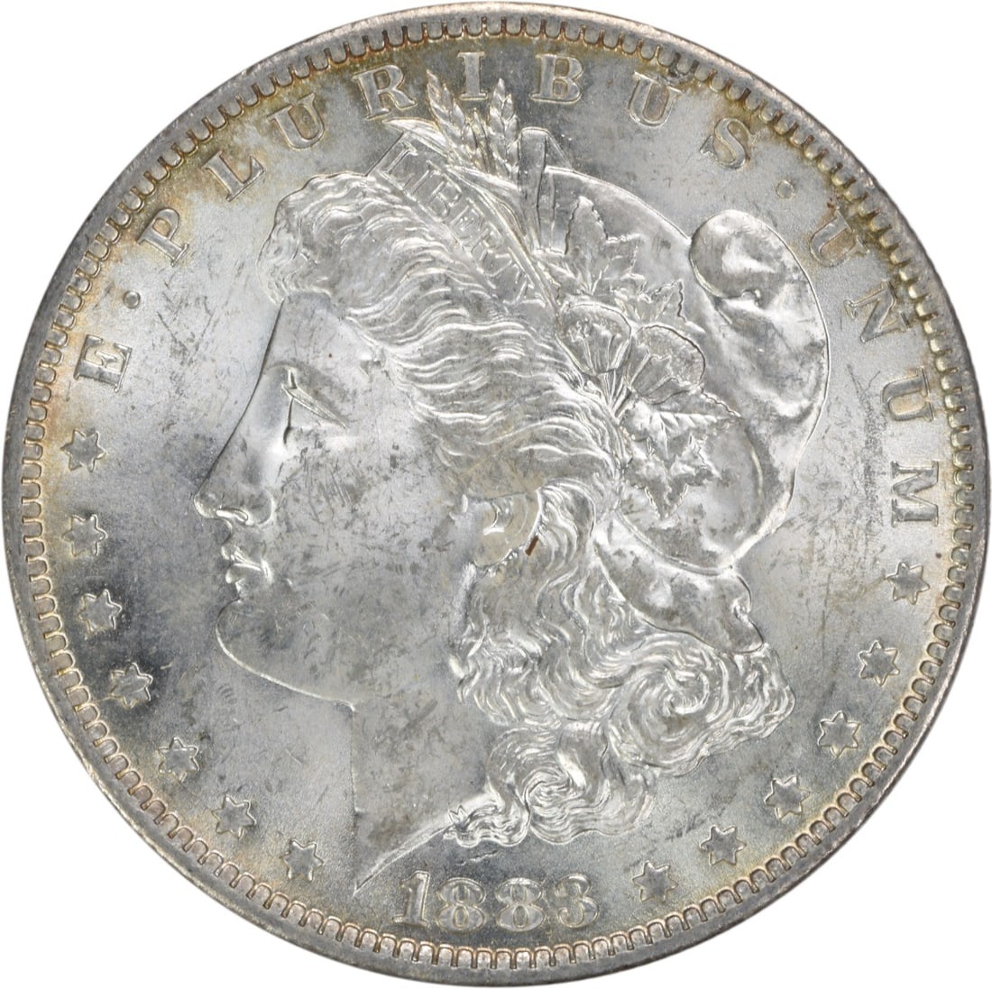 Uncirculated 1883-O Morgan Dollar Silver Coin Choice BU Uncertified: Uncirculated 1883-O Morgan Dollar Silver Coin Choice BU Uncertified This is an 1883-O Morgan Silver Dollar from the United States. The coin is uncirculated and graded as Choice BU. It is composed of s