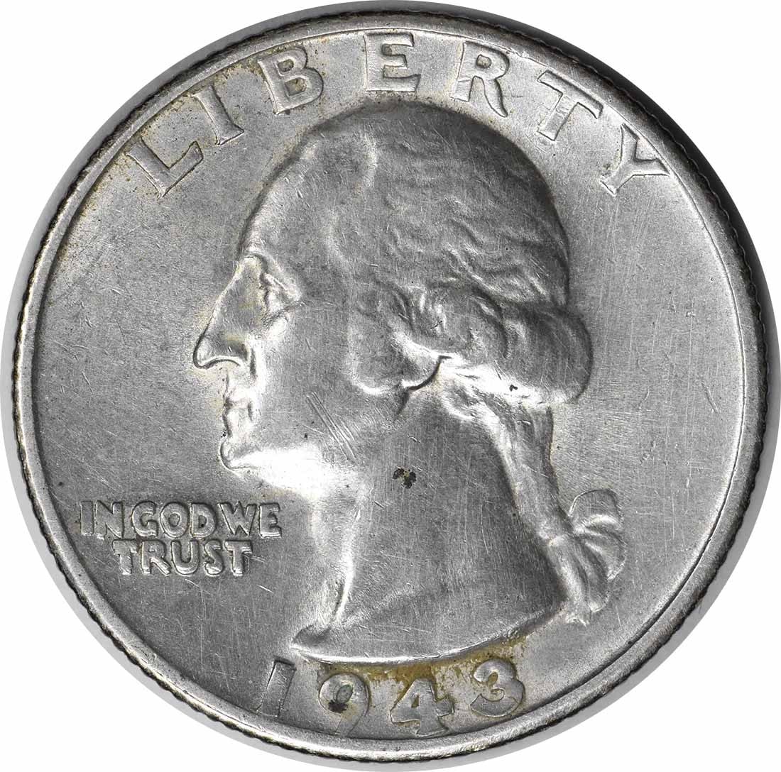 1943-S Washington quarter DDO FS-101 90% silver AU uncertified (1 of 2)