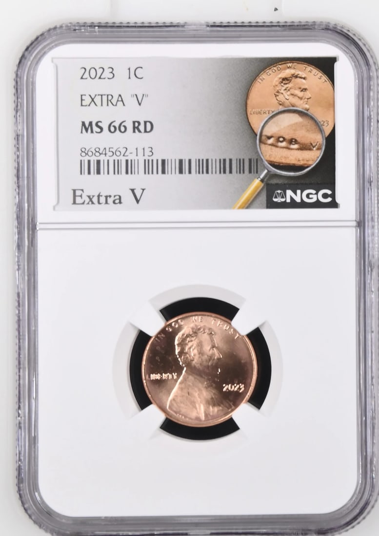 2023 Lincoln Cent NGC MS-66 RD Extra V (1 of 2)