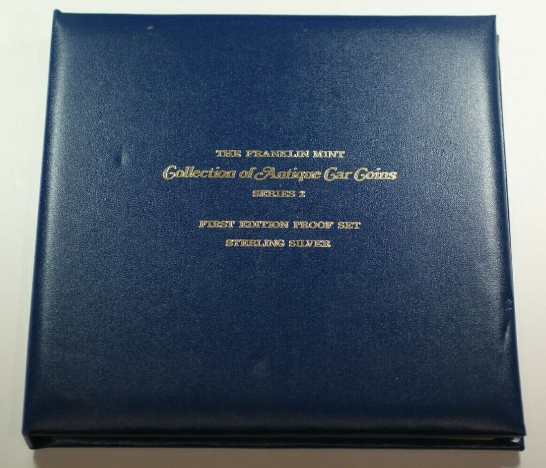 Franklin Mint Antique Car Coins 75 Proof Sterling Silver Set: Franklin Mint Antique Car Coins 75 Proof Sterling Silver Set This is a complete set of 75 proof coins from the Antique Car Coin Collection, crafted in sterling silver. The collection originates from t