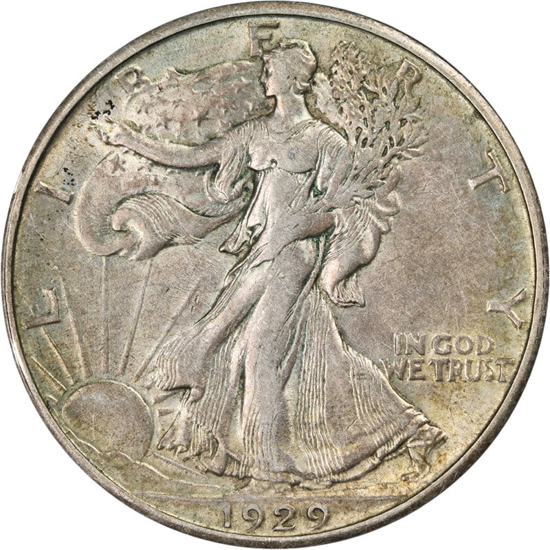 1929-D Walking Liberty Half Silver Coin Choice AU with Nice Luster: 1929-D Walking Liberty Half Silver Coin Choice AU with Nice Luster This 1929-D Walking Liberty Half is a stunning piece with excellent eye appeal and lustrous surfaces. Graded as Choice AU, it feature