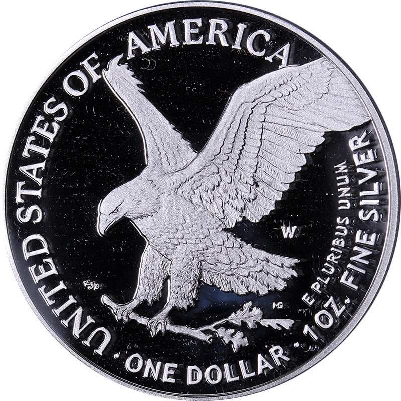2021-W Silver American Eagle Type 2 PCGS PR70 DCAM Magnum Opus Coin: 2021-W Silver American Eagle Type 2 PCGS PR70 DCAM Magnum Opus Coin This stunning 2021-W Silver American Eagle $1 Type 2 coin is certified by PCGS as PR70 DCAM, ensuring its pristine condition and out