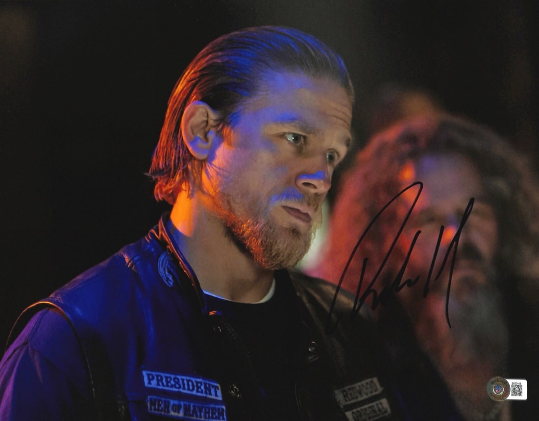 Charlie Hunnam Signed 11x14 Jax Teller Photo Beckett Certified (1 of 1)