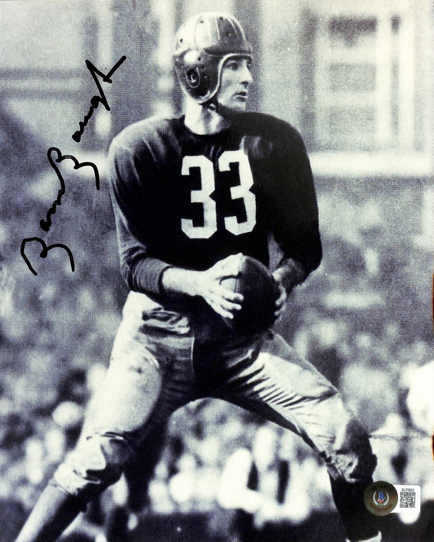 Sammy Baugh HOF Signed 8x10 Photo with Beckett Certification: Sammy Baugh HOF Signed 8x10 Photo with Beckett Certification This autographed 8x10 photograph features the legendary Sammy Baugh, a Hall of Fame quarterback known for his remarkable contributions to p