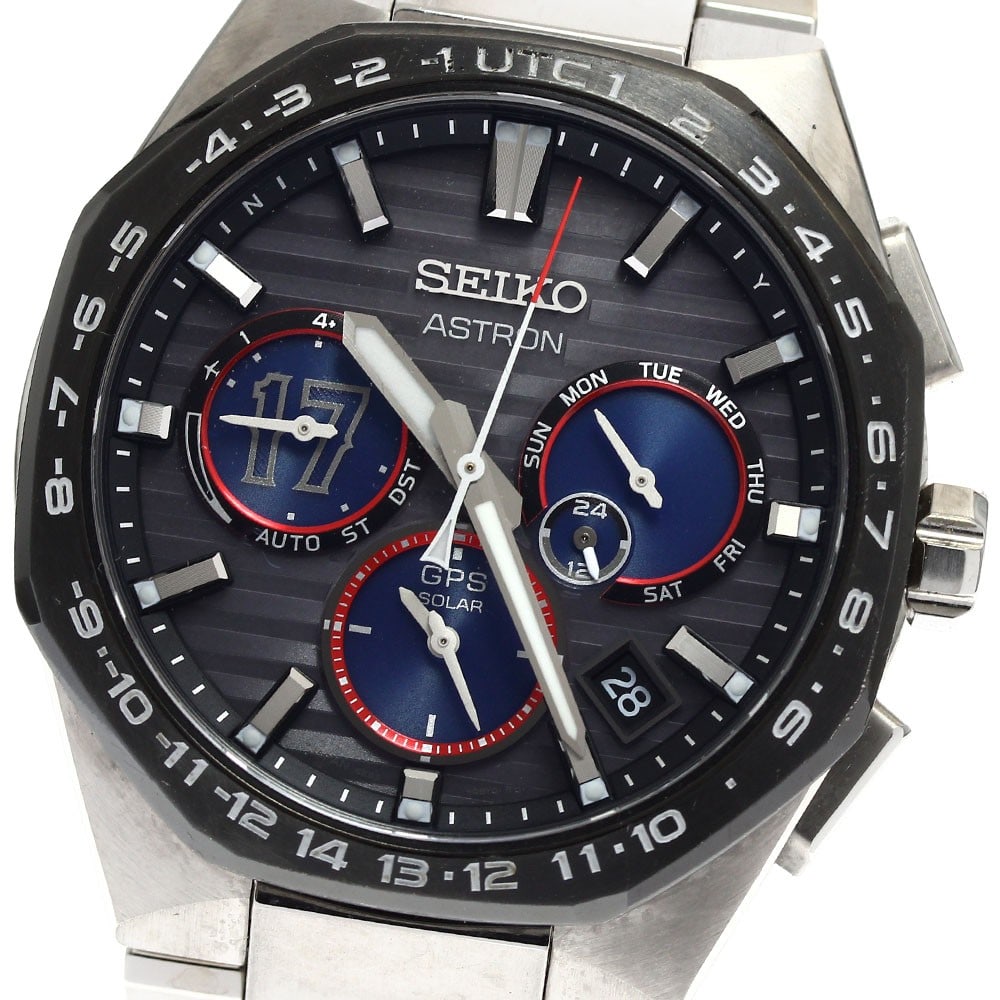 SEIKO Astron Nextar SBXC141 5X53-0CF0 mens chronograph watch: SEIKO Astron Nextar SBXC141 5X53-0CF0 mens chronograph watch Pre-owned SEIKO Astron Nextar wristwatch with chronograph functionality, model SBXC141/5X53-0CF0. Designed for men and made in Japan, this 
