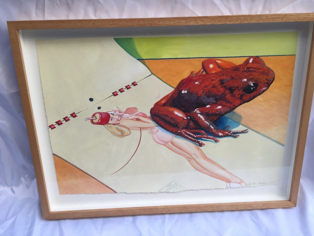 July 1948 Watercolor Painting by Ralph Allen Massey Nude Woman Frog: July 1948 Watercolor Painting by Ralph Allen Massey Nude Woman Frog Experience the artistry of Ralph Allen Massey with this magnificent watercolor painting titled "July 1948." Featuring a captivating 