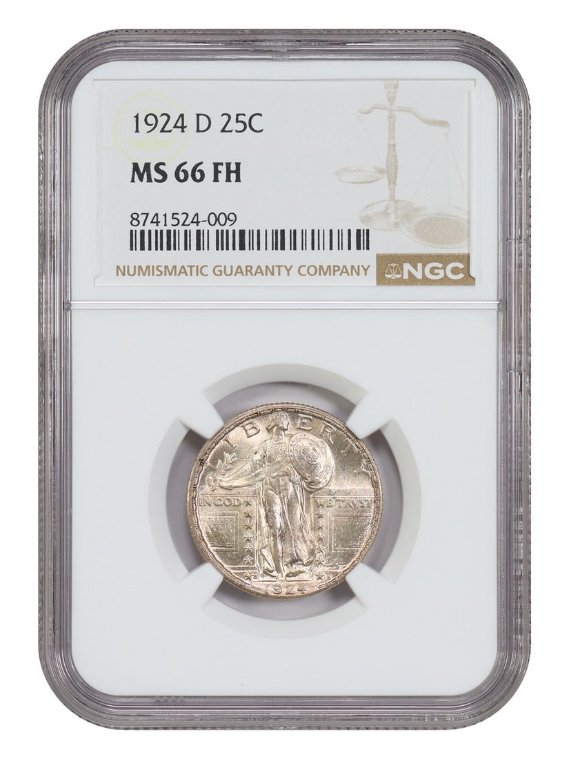 NGC MS66FH 1924-D Standing Liberty Quarter 25C (1 of 4)