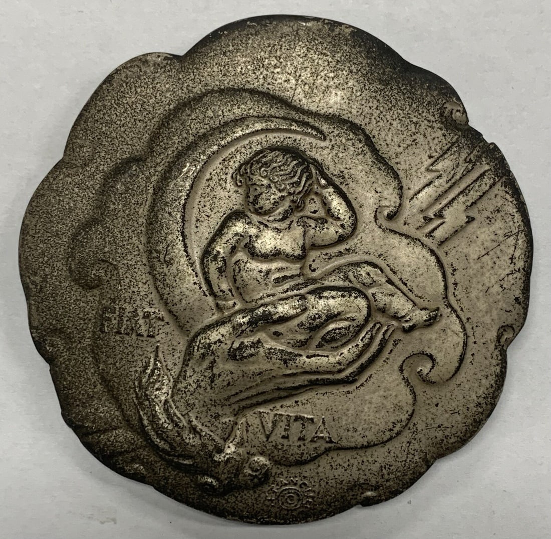 Bronze Society of Medalists 1935 12th Issue Fiat Vita Creation Universe Medal (1 of 2)