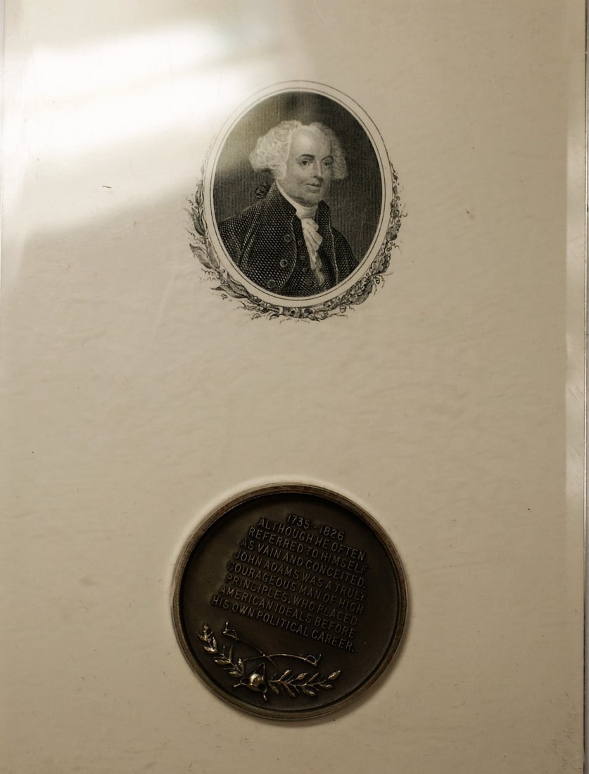 Sterling Silver John Adams Medal 1 Ozt American Banknote: Sterling Silver John Adams Medal 1 Ozt American Banknote This commemorative medal features an engraving of John Adams and is crafted from one troy ounce of sterling silver. Produced by Wittnauer for t