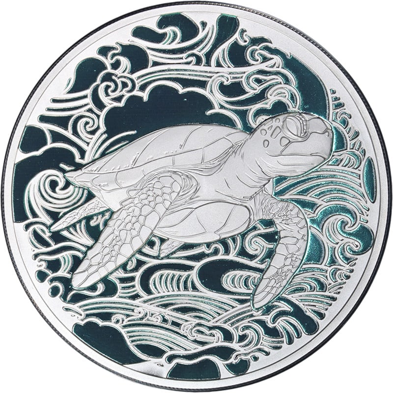 2025 Pitcairn Islands 5 Ounce Silver $10 Ocean Wonders Sea Turtle Uncirculated Coin: 2025 Pitcairn Islands 5 Ounce Silver $10 Ocean Wonders Sea Turtle Uncirculated Coin Discover the beauty of the 2025 Pitcairn Islands 5 Ounce Silver $10 Ocean Wonders Sea Turtle coin. This stunning pie