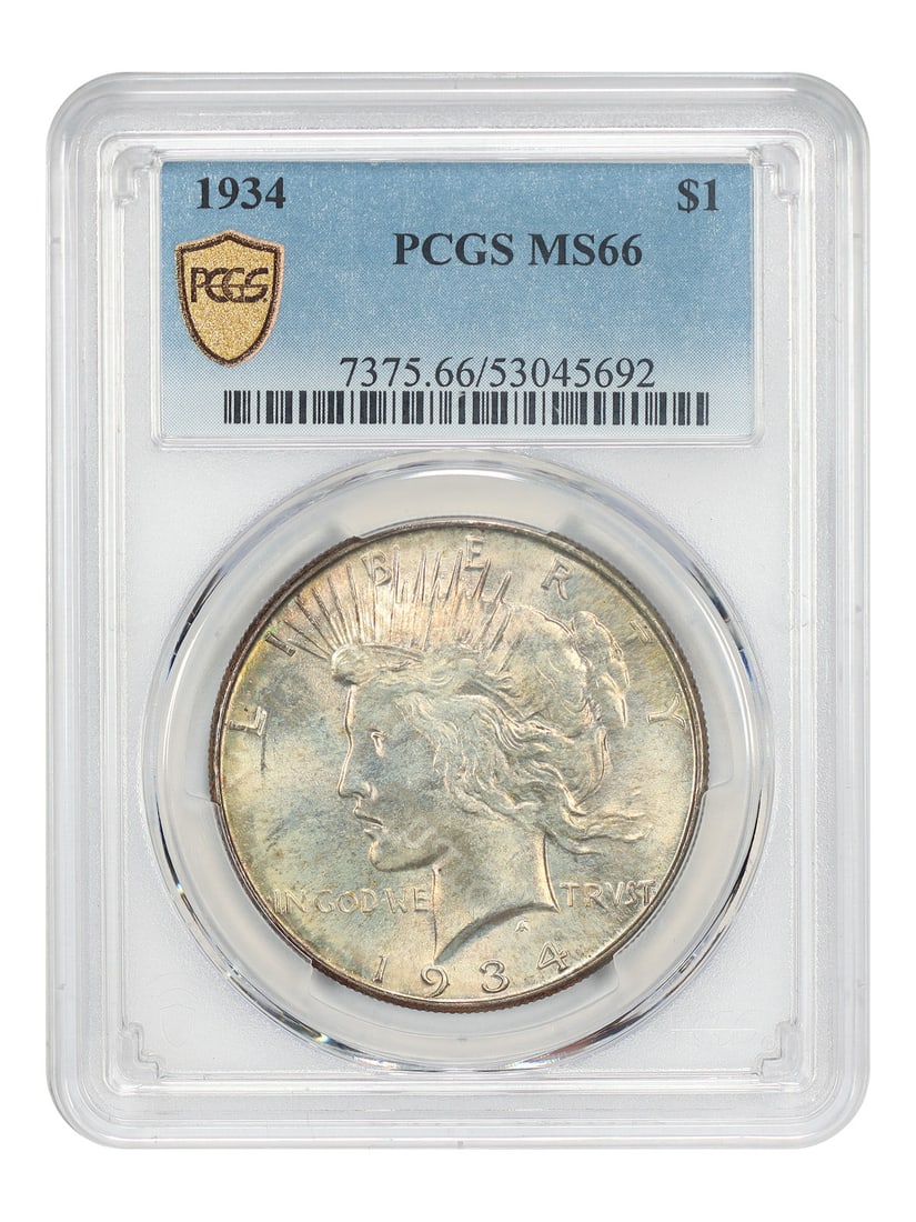 PCGS MS66 1934 Peace Dollar $1 Philadelphia Mint (1 of 4)